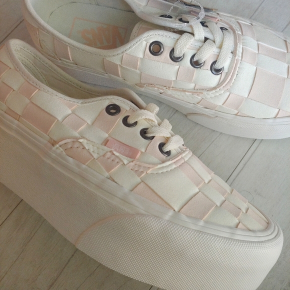 VANS NEW Stackform Woven Check Lace Up Shoes - Picture 7 of 13